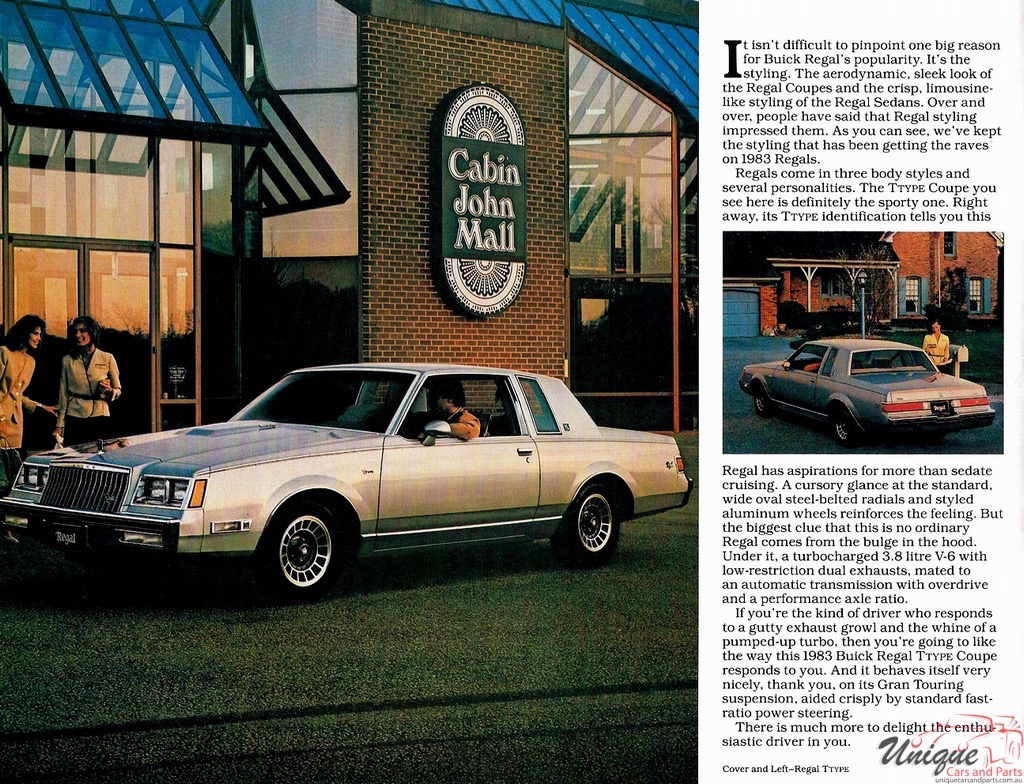 1983 Buick Regal Canadian Adverisement Page 1